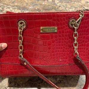 Red Anne Klein Purse